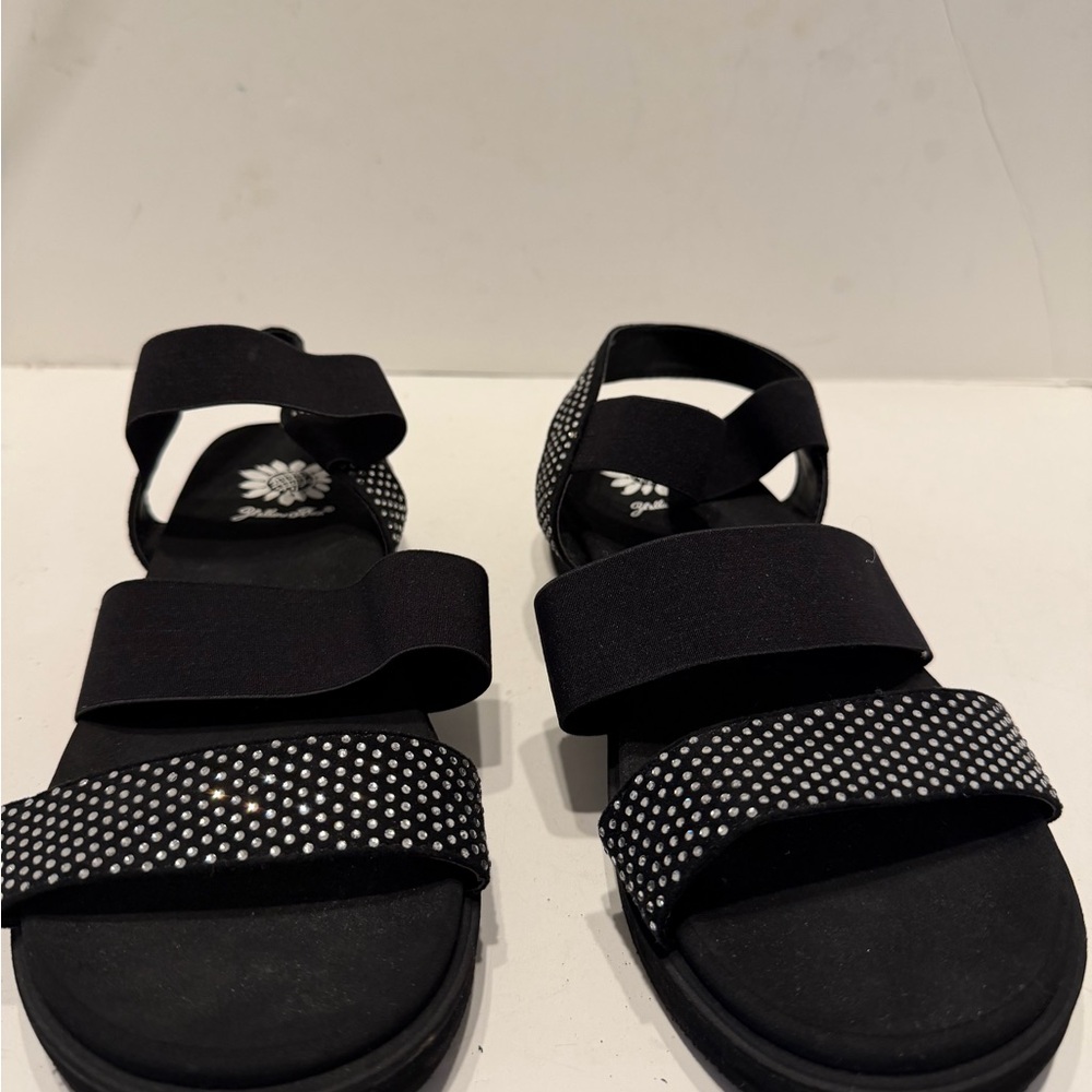 Yellow Box Black Sandals